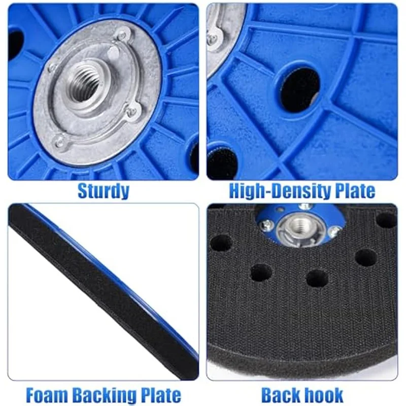 

2Pcs 9 Inch Drywall Sander Hook And Loop Pad,Grade Sanding Tool,10 Holes,Backup Pad With 14Mm Thread Durable-AT64