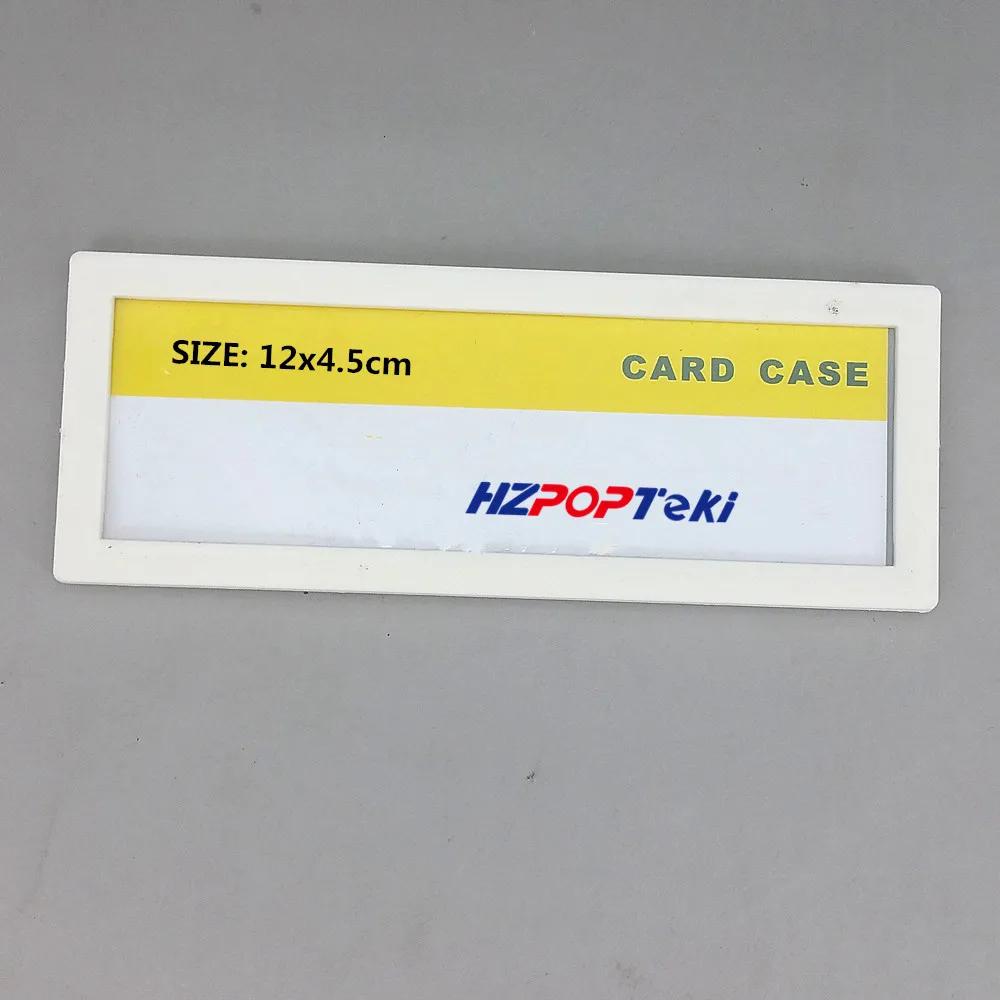 100pcs Plastic POP Paper Sign Frame Holder Card Label Display Show Case Magnetic Retail Store Shelf Promotion
