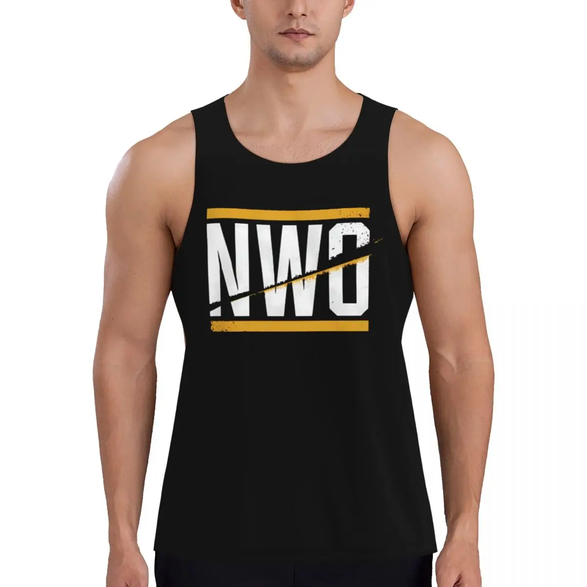 Nwo Compression Tank Top Mens Gym Sleeveless T-Shirt Printe…