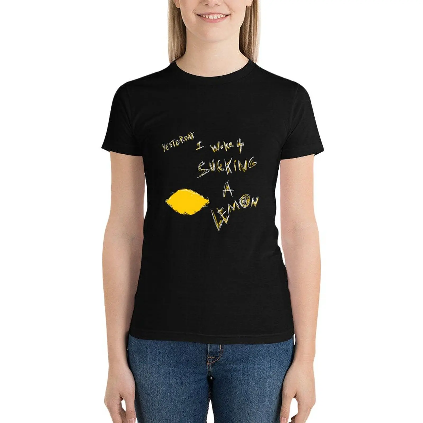 thom sucking a lemon T-Shirt lady clothes summer clothes Female clothing t-shirt dress for Women plus size