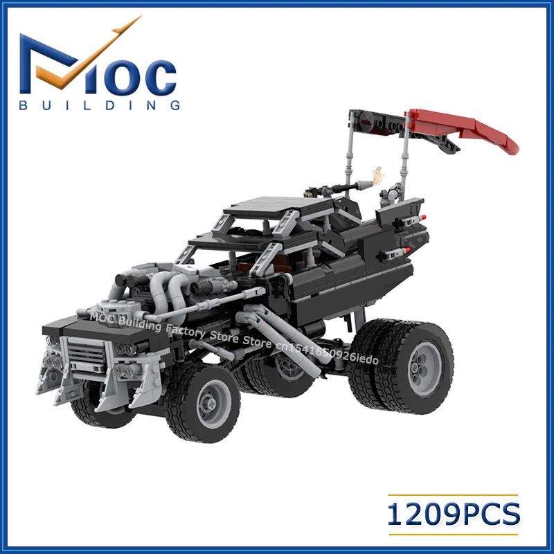 MOC Building Blocks Classic Movie Series Mad Chariot Model Super Racing Car Vehicle DIY Technology Bricks Toys Creative Gifts