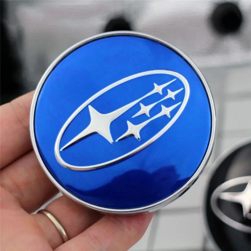 4PCS 60mm Car Wheel Center Covers Hub Caps Emblem for Subaru WRX BRZ DRL XV STI Outback Legacy Forester Impreza Tribeca