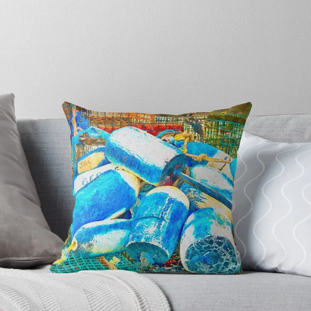 Painted Buoys Throw Pillow Cushions For Children Pillowcases For Pillows pillow