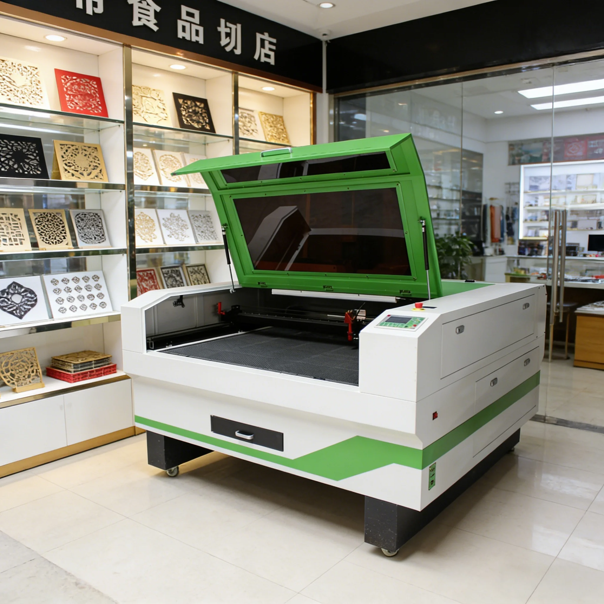 MX CE Certified 1390 CO2 Cutting and Engraving Machine 80W/100W/120W/150W/W for Wood, Acrylic Fabrics, Leather, and Paper.
