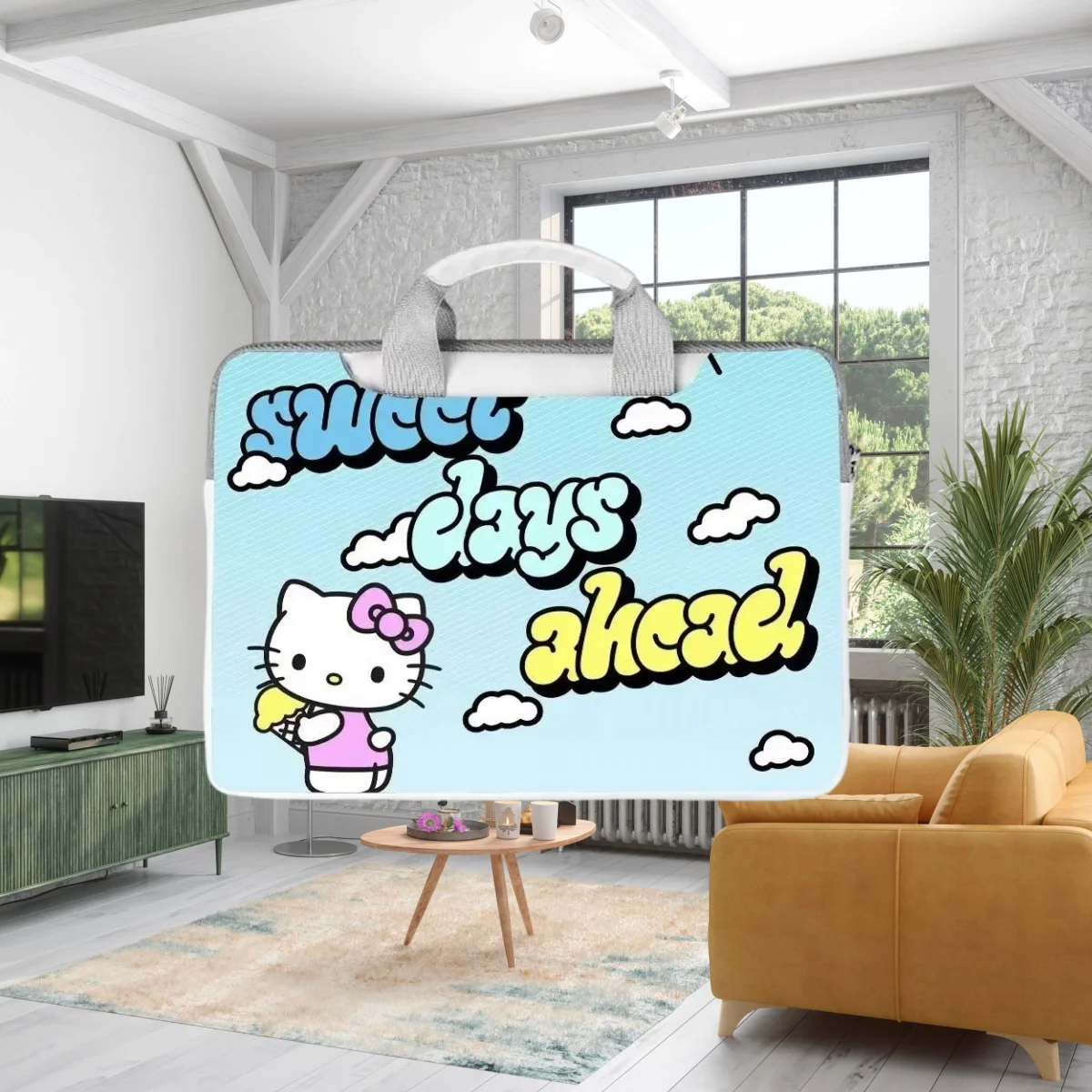 

Новая мультяшная сумка для ноутбука Hello Kitty Kurome, 12, 13, 14.6, 15, 15.6, 16 дюймов, чехол для ноутбука Macbook, сумка-портфель для хранения, подарок