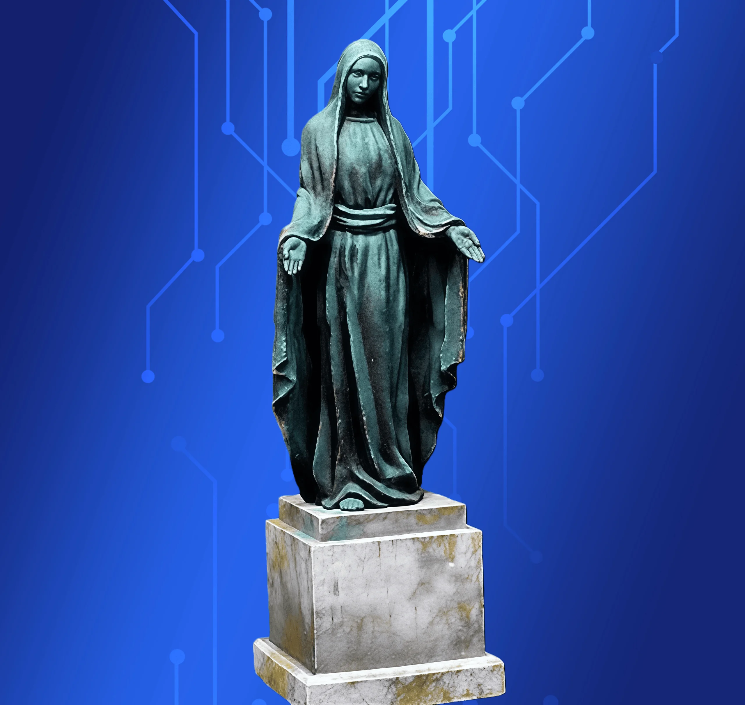 

1/35 Scale Die-Cast Resin Figure Model Kit Ave Maria Statue Unpainted