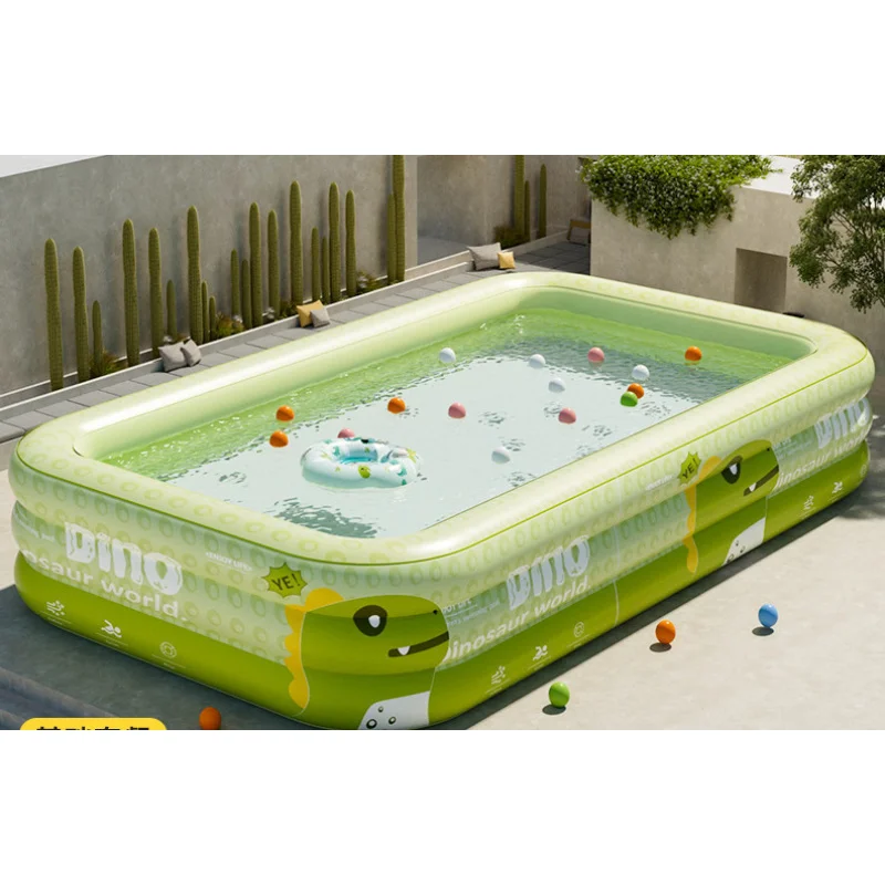 Piscina dobrável inflável de verão: piscina para bebês no pátio ao ar livre para crianças e adultos