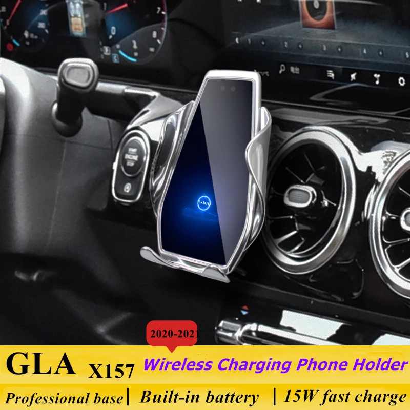 

Dedicate for Mercedes Benz GLA X157 GLA200 2020-2021 Car Phone Holder 15W Qi Wireless Charger for iPhone Xiaomi Samsung Huawei