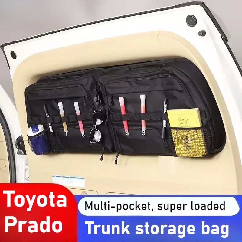 

For Toyota Prado 2003-2025 car trunk tailgate and window bag storage storage large-capacity multi-pocket storage bag accessories