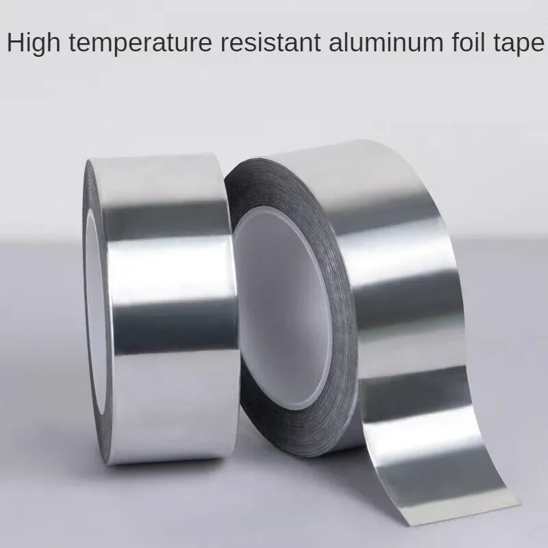 Adhesive Sealing Foil High Temperature Resistance Aluminum Foil Tape Pipe Repair Tape Heat Insulation Kitchen Accessories