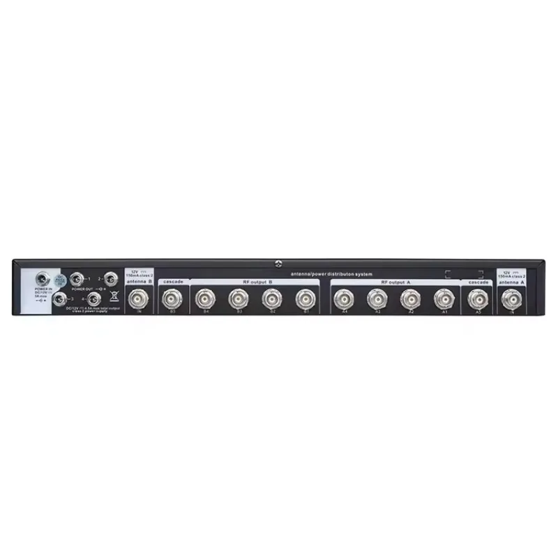 UA844 Professional USB Microphone Amplifier with XLR Connector 10-Channel Antenna Distribution System for Wireless Communication