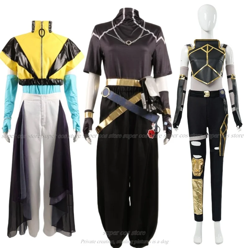 

Arcane VI Cosplay Fantasia Armor Pants Gloves Top Costume Disguise for Girls Women Adult Halloween Carnival Party Suit Game Cos