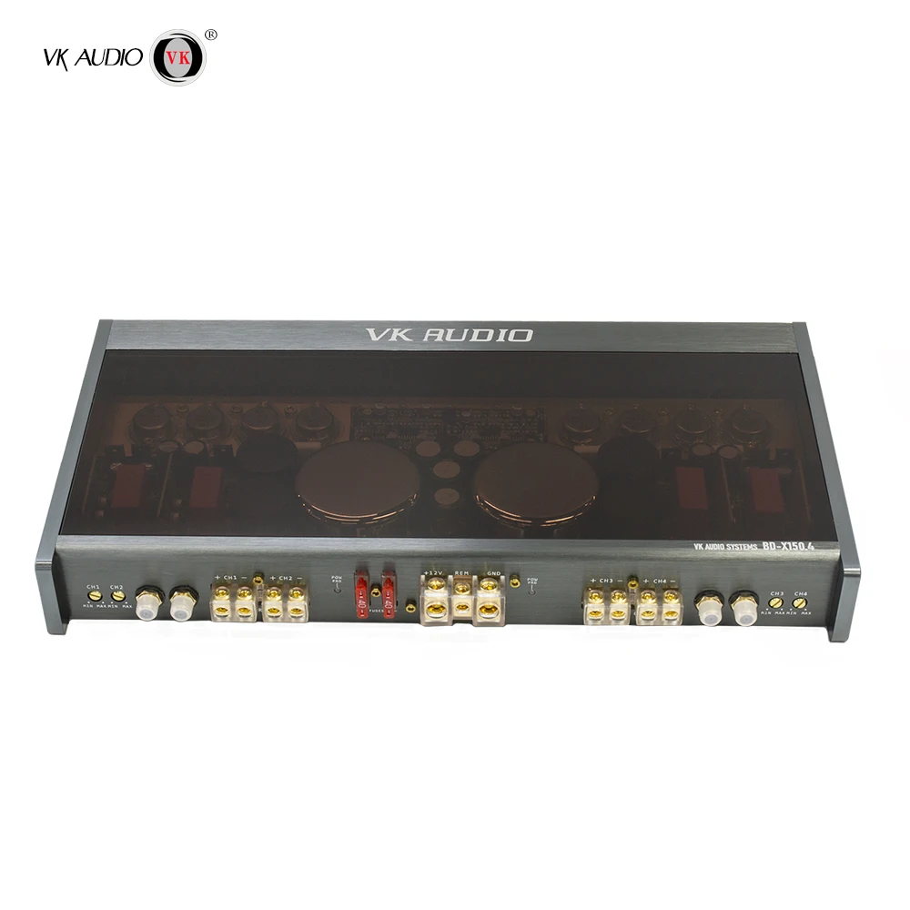 Customized 4-Channel Class AB/D Car Subwoofer Amplifier 150W RMS Full Range Sound Quality 4 12V Aluminium Transparent 91-100dB
