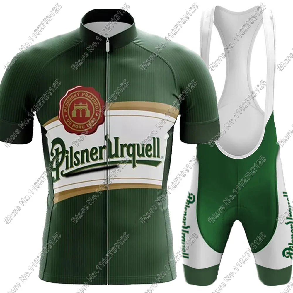 2025 Drink Beer Cycling Jersey Set summer Czech Long Sleeve Clothing shirt Road Pants Bib shorts Bike Suit MTB Maillot image 4