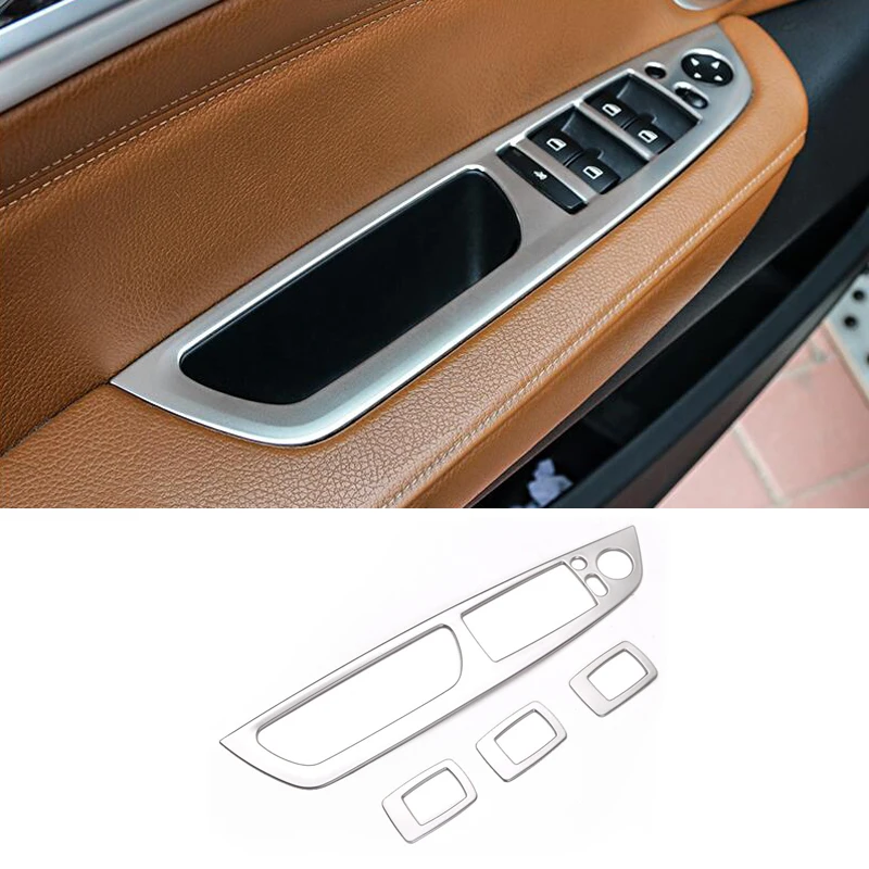 

For BMW X5 X6 E70 E71 interior Auto Accessories Trim Left Hand Drive Window Switch Button panel Cover Frame Sticker Car Styling