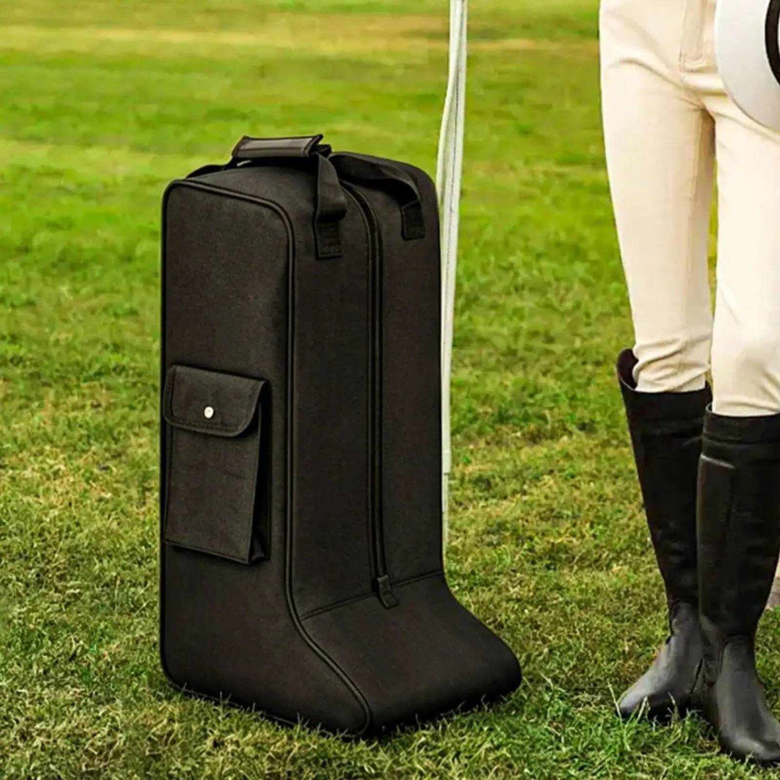 riding-tall-boot-bag-black-pu-equestrian-equipment-for-horse-keep-boots-safe-during-trips-and-events