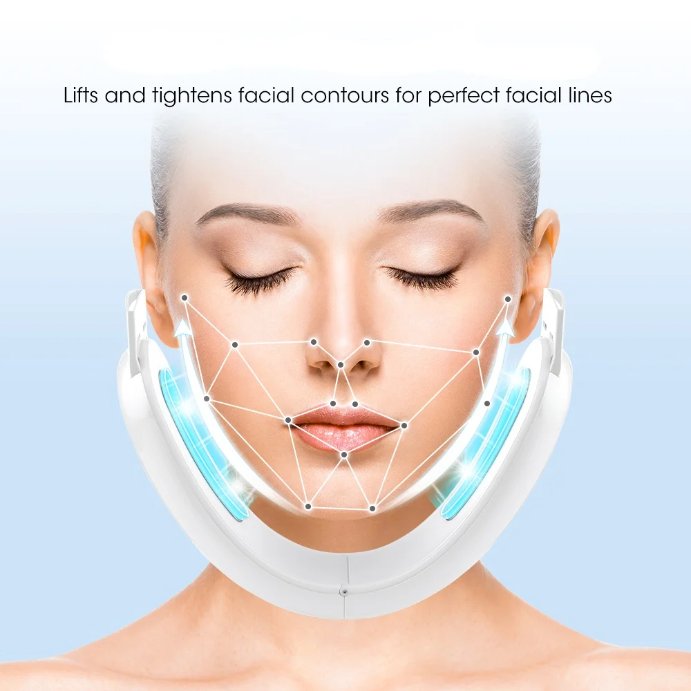 V-Line Face Slimming Lifting Device Massager Skin Rejuvenation Shaping Beauty Instrument Electric Reduce Double Chin Belt