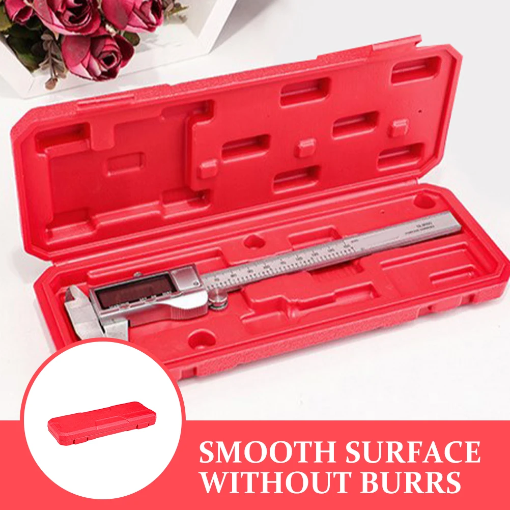 

Lightweight Durable Plastic Caliper Storage Box Portable Vernier Gauge Container Smooth Surface Reusable Digital Caliper Case