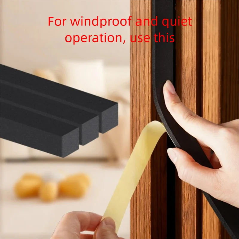 EVA Single-Sided Self-Adhesive Sponge Foam Tape Anti-Slip Gap Filling Sealing Strip Single-Sided Adhesive Tape Waterproof