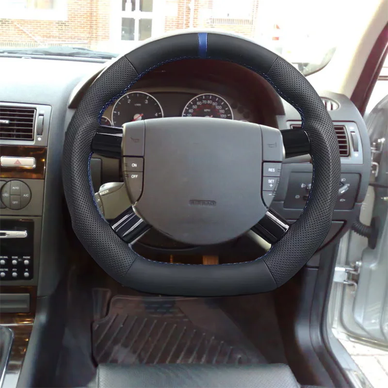 

ST220 Перфорированный кожаный руль с плоским дном для Ford Mondeo MK3 2003-2007 гг.