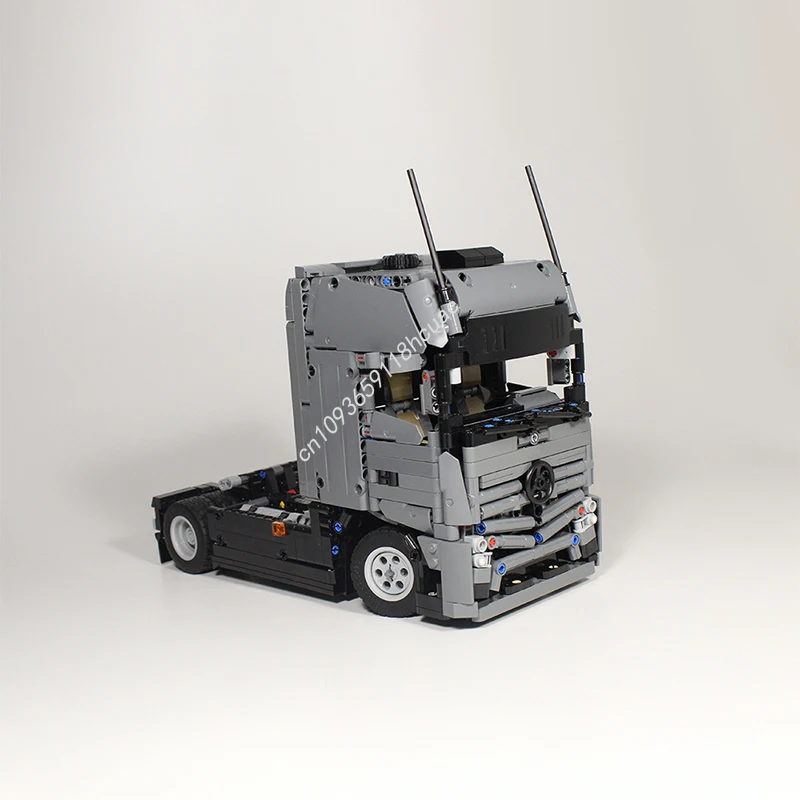1036 قطعة MOC الناقل مرسيدس Actros شاحنة مدينة الهندسة نموذج اللبنات التراص الطوب ألعاب إبداعية طفل هدية لتقوم بها بنفسك
