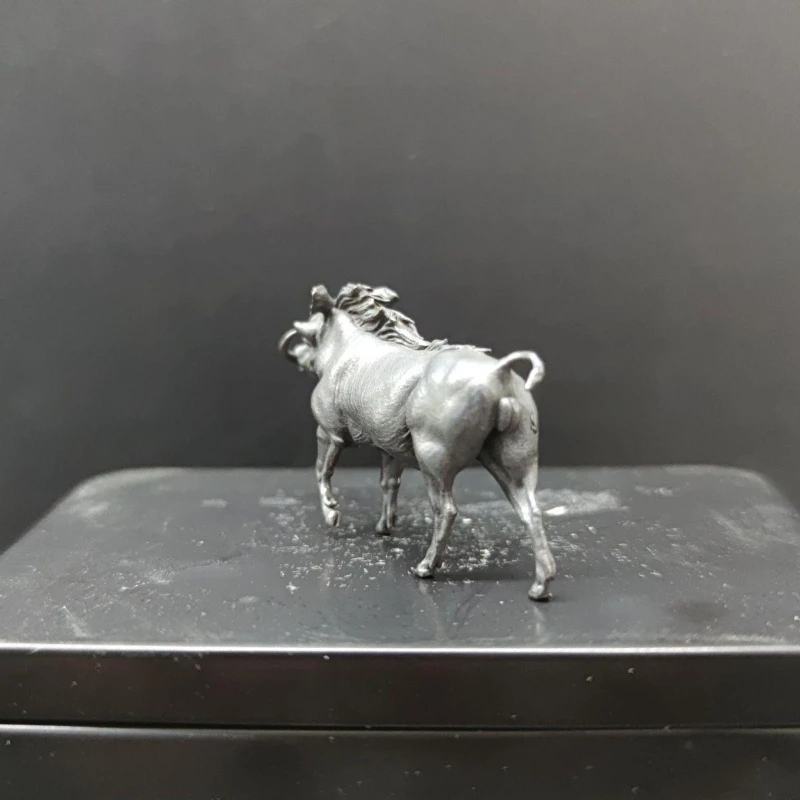 1Pc Random Color(Black/ Brass Wild Boar Statue Animal Decor Fish Tank Desktop Potted Gardening Craft