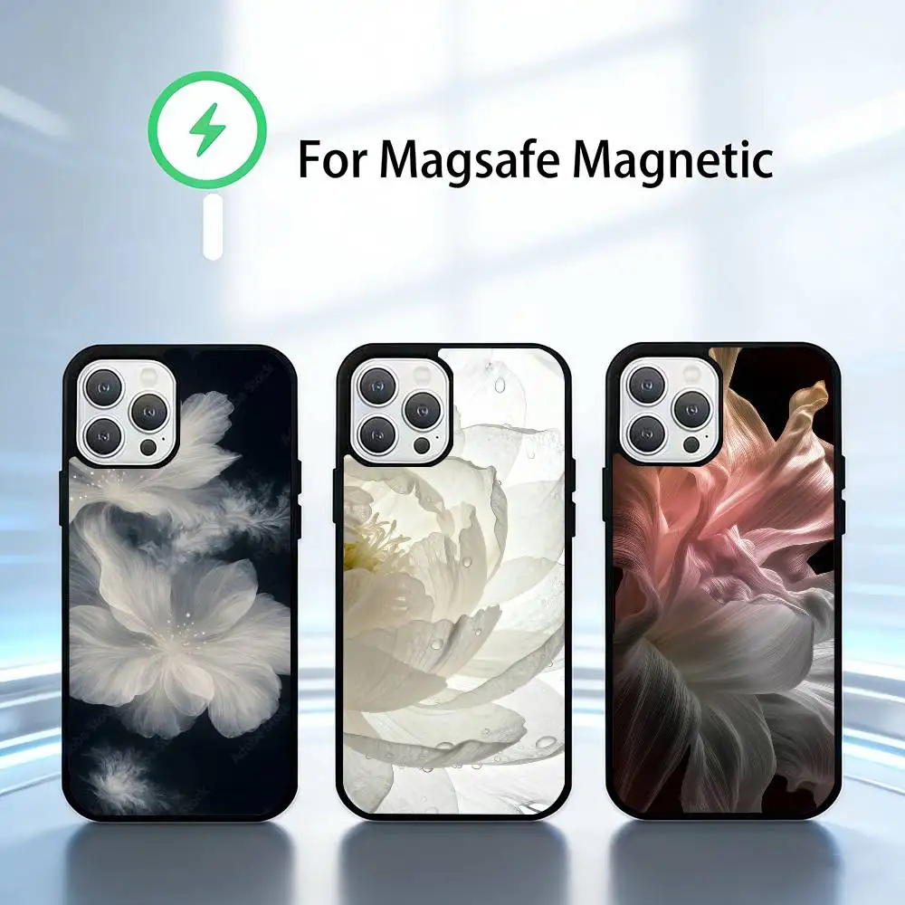 

Amaryllis Phone Case For iPhone 14,16,15,13,17,12,Plus,Pro,Max Magnetic For Magsafe Frosted Cover