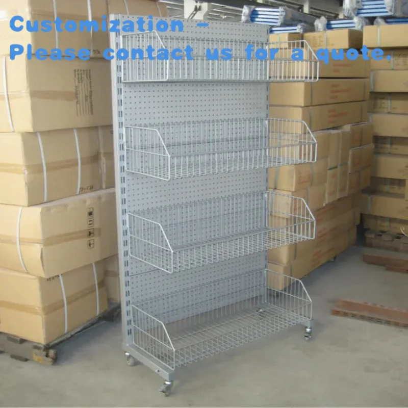 custom.High Quality Customized Size and Layers Supermarket Display Racks Convenience Store Shelves