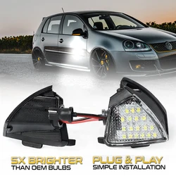 Rétroviseur latéral LED pour Skoda Superb, Vw Passat, B5.5 Gods, Jetta 5, Sharan, Golf 5, GTI, Rabbit Eos, Lampadaire de sol, Puddle Light