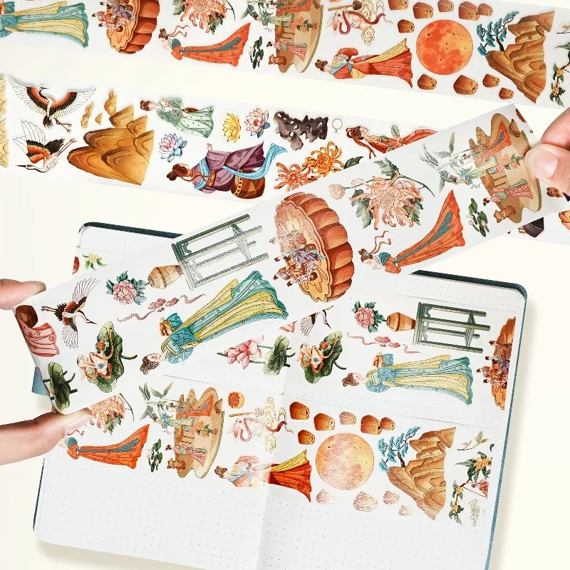 

Полнолуна во время фестиваля середины осени, блестящая золотая высечка, лента васи для домашних животных, принадлежности для рукоделия, сделай сам, декор для скрапбукинга, наклейка