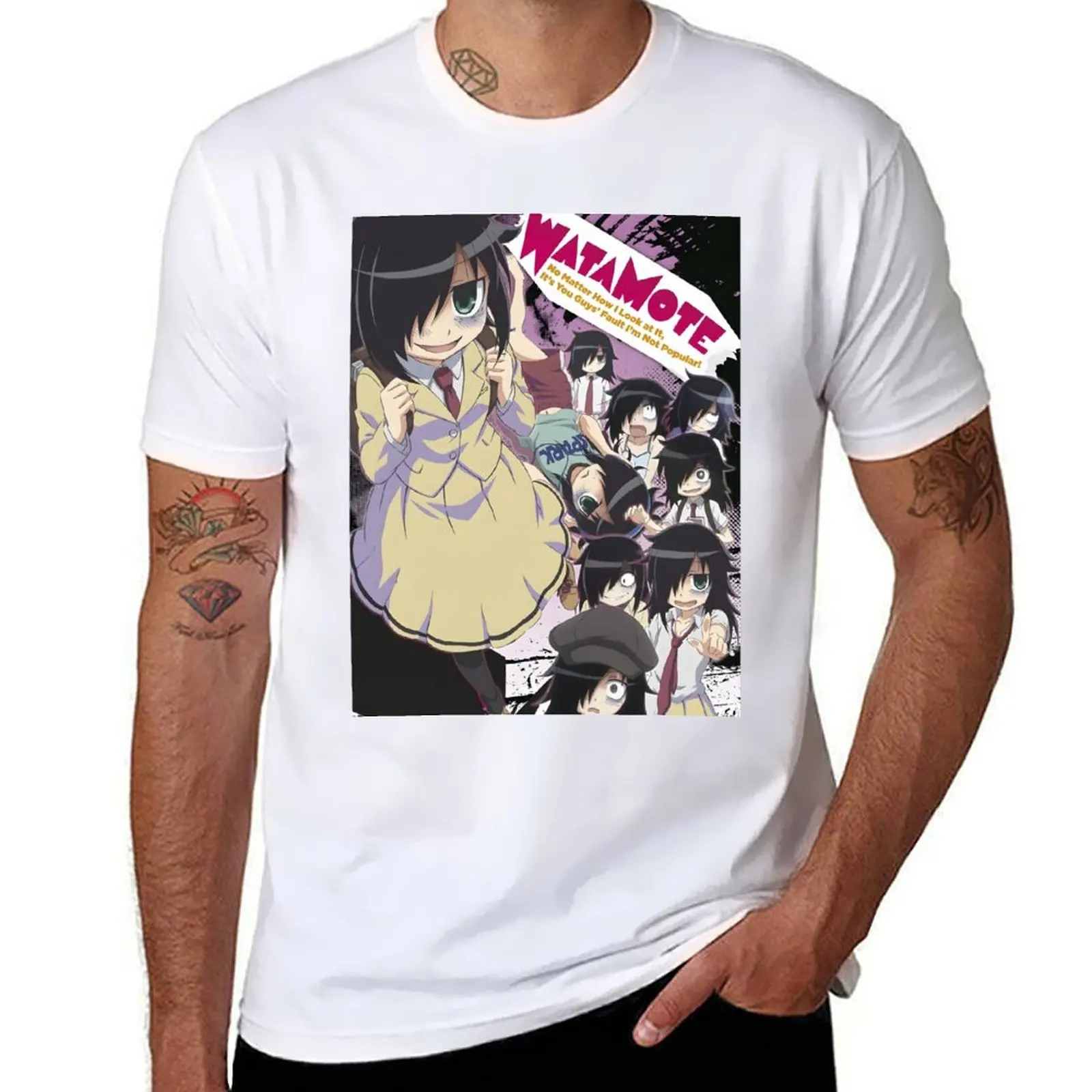 

Постер Куроки, хлопковая футболка WATAMOTE, футболка Essential for Tomoko, рубашка, мужская персонализированная рубашка