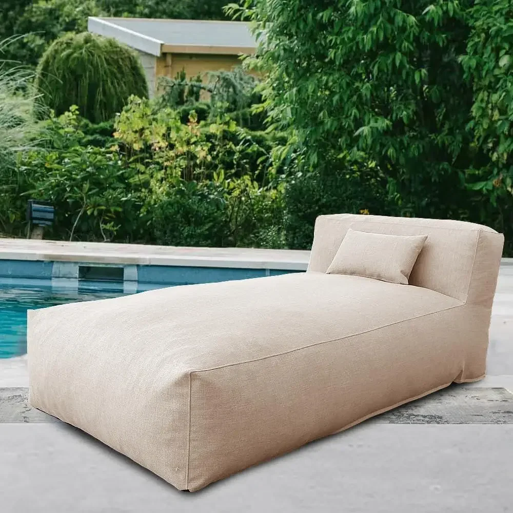 ern ANNY-H Lounge Chair Outdoor Bed Lounger Outdoor Couch Soa Comy Patio urniture Dense oam Pool Loungers Lazy Soa or Outside, W