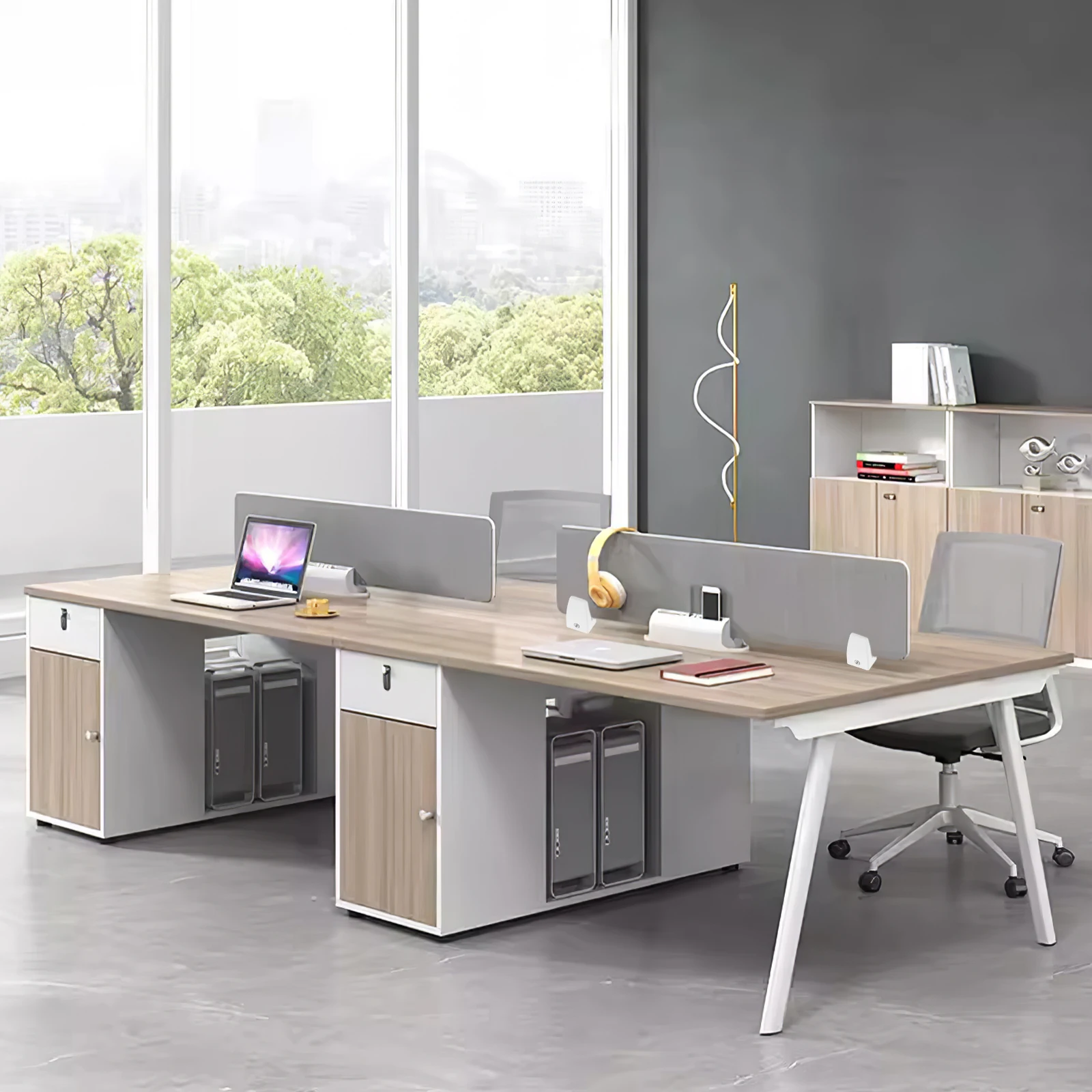 

4Pcs Desk Divider Brackets ABS Plastic Adjustable Support Clips for Office Partition Screens Glass Wood Sneeze Guards