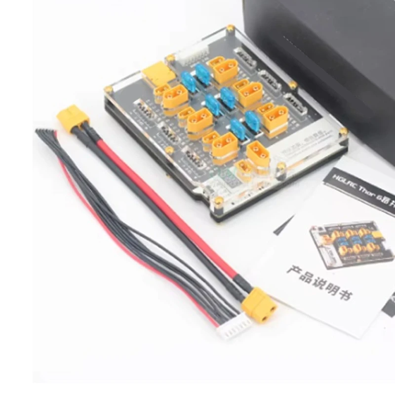 6 Ports Battery Charger Board 2-6S Lipo Discharger Parallel Balance Charging XT60 XT30 For IMAX B6 HOTA D6 Pro