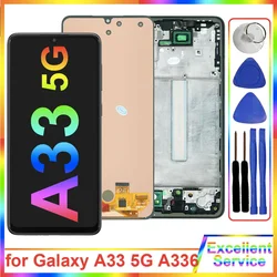 New Tested LCD for Samsung Galaxy A33 5G LCD Display A336B A336U A336E Touch Screen Digitizer for samsung A33 5G Display A336B