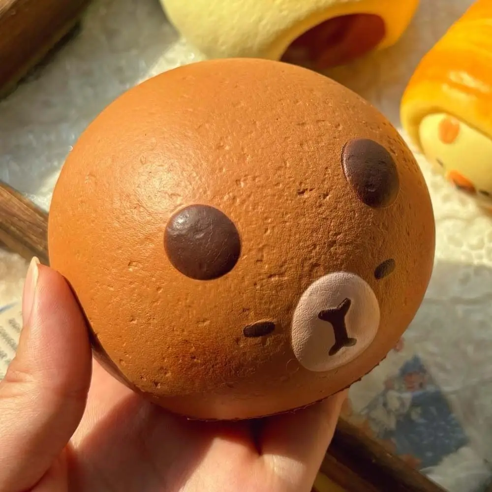 Mão relaxante mole capivara brinquedo macio rebote simulado pão squeeze brinquedo pitada brinquedos bolo mole brinquedo presente de aniversário