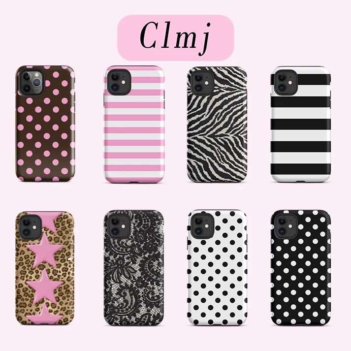 Luxury Clmj pink cheetah Phone Case for iPhone 17 16e 16 15 