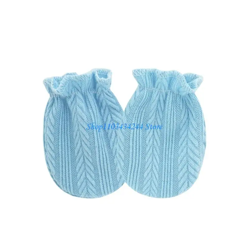 

Эластичные детские варежки, мягкие хлопковые чехлы для рук, предотвращающие появление царапин на лице, дышащие перчатки для 0-1