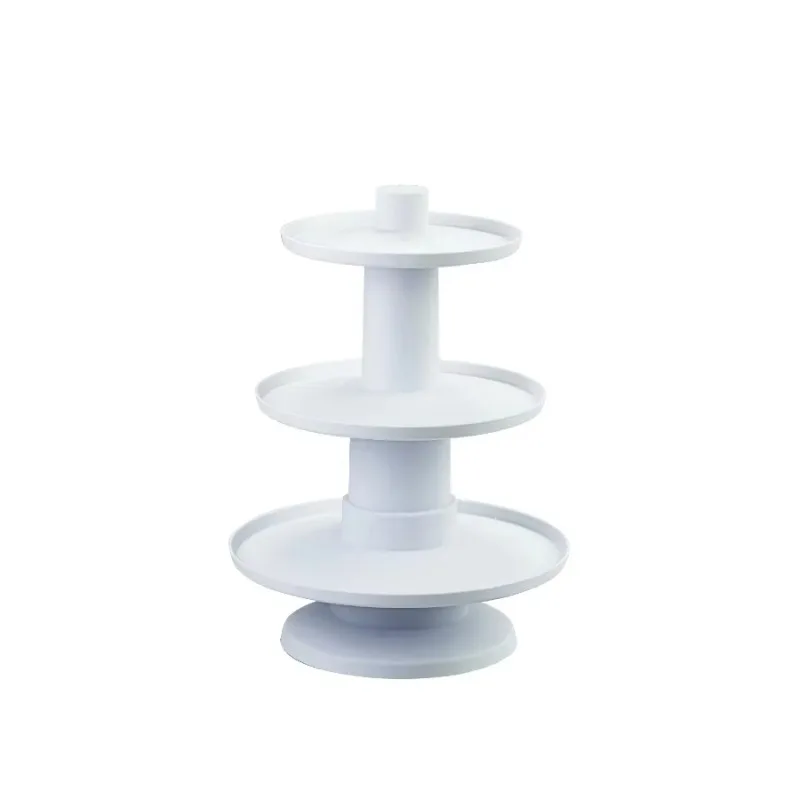 

【Fashionable】Stacked 3-Tier Cupcake & Dessert Tower 1.8 Lb - Elegant Serving Stand For Parties, Weddings & Special Events.