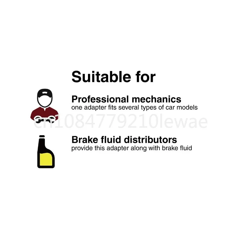 Universal Brake Bleed Adapters with Adjustable Arms Pressure Bleeder Tool