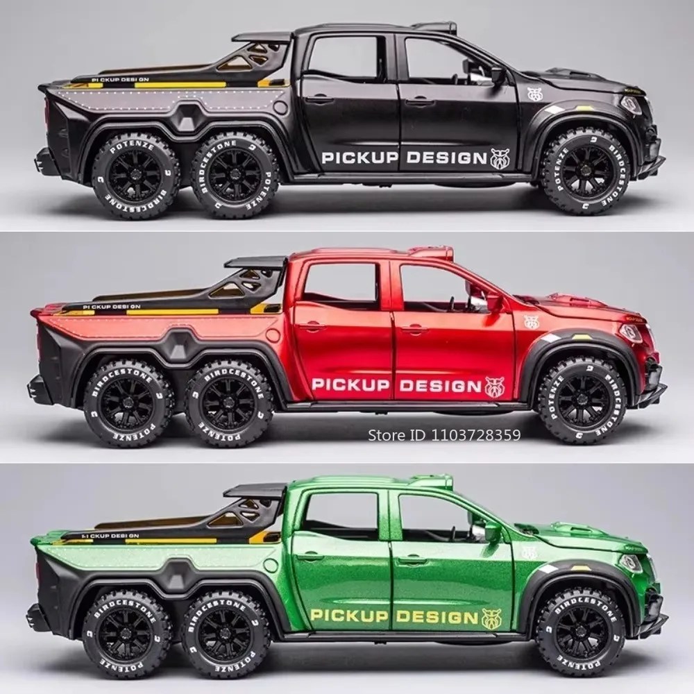 1:28 Model Speelgoed X-CLASS EXY 6X6 Auto's Metaal Diecast Miniatuur Terreinwagens Geluid Licht Deuren Geopend Pull Back voor Jongens Geschenken