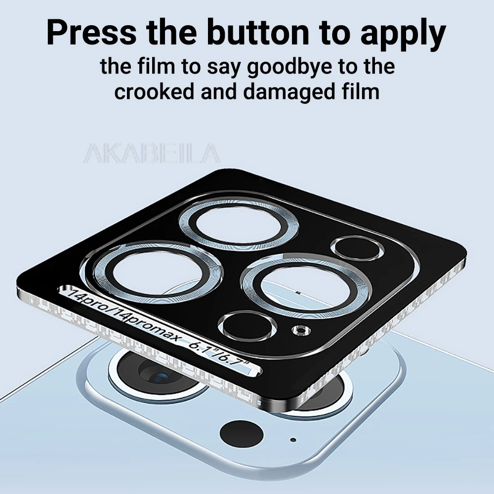 Metal Ring Camera Lens Protector For iPhone 17 11 16 15 Pro Max 13 14 Plus 12 Mini Air 16promax 17promax Lens Camera Glass Film view 2