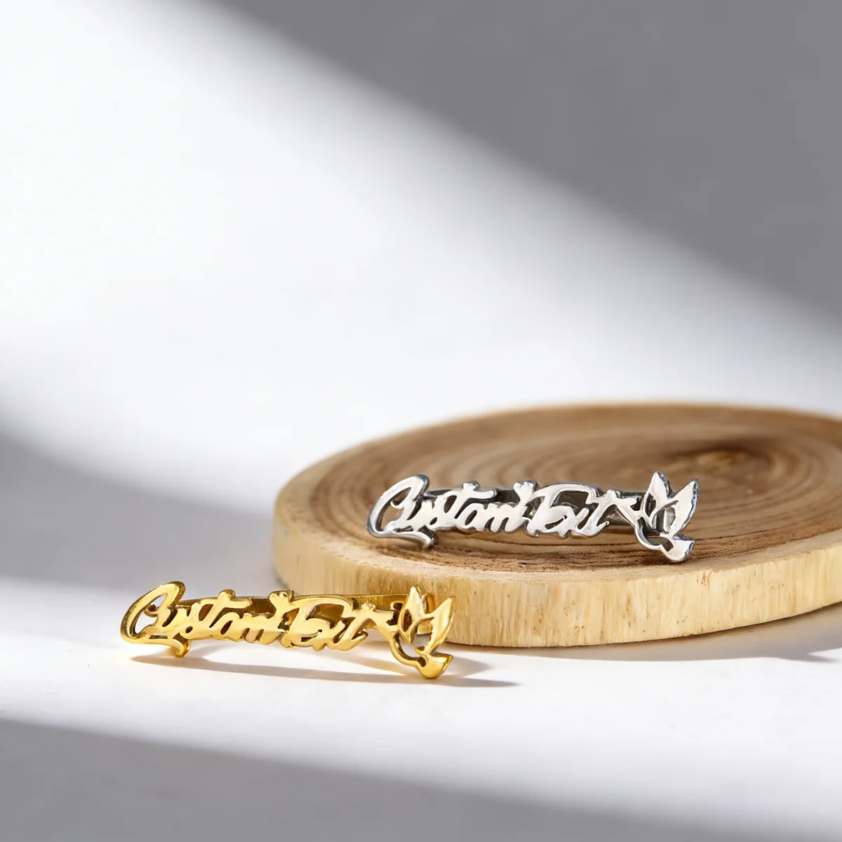 

Todorova Personalized Name Dove Watch Band Charm, Custom Metal Decor Accessory Gift for Her Him