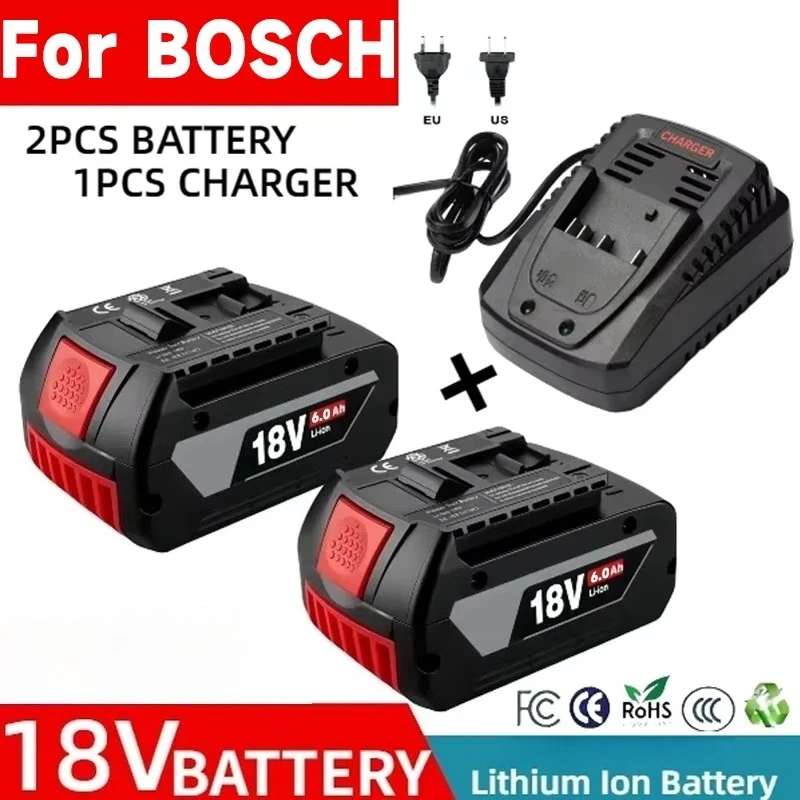 

For BOSCH 18V 6.0AH professional lithium battery BAT609 BAT609G BAT618 BAT618G Cordless electric tool Battery