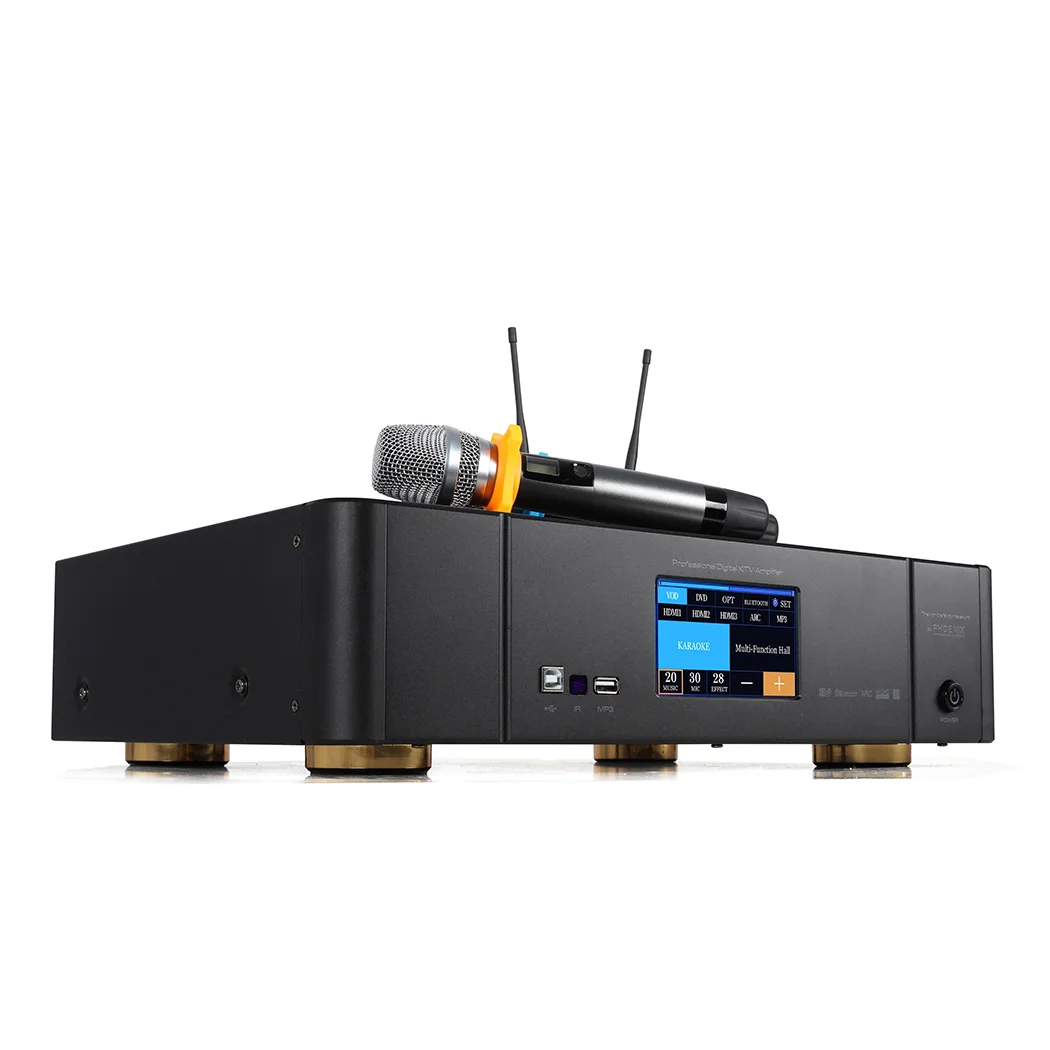 3‑In‑1 Professional Power Amplifier Multi‑Function Audio Sound Equipment For Karaoke Party Home Room Sound System