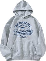 Fun San Francisco Letter Graphics Hoodie Cute Pull Rope Jumper Sweatshirt Custom Casual Style Unisex Vintage Long Sleeve