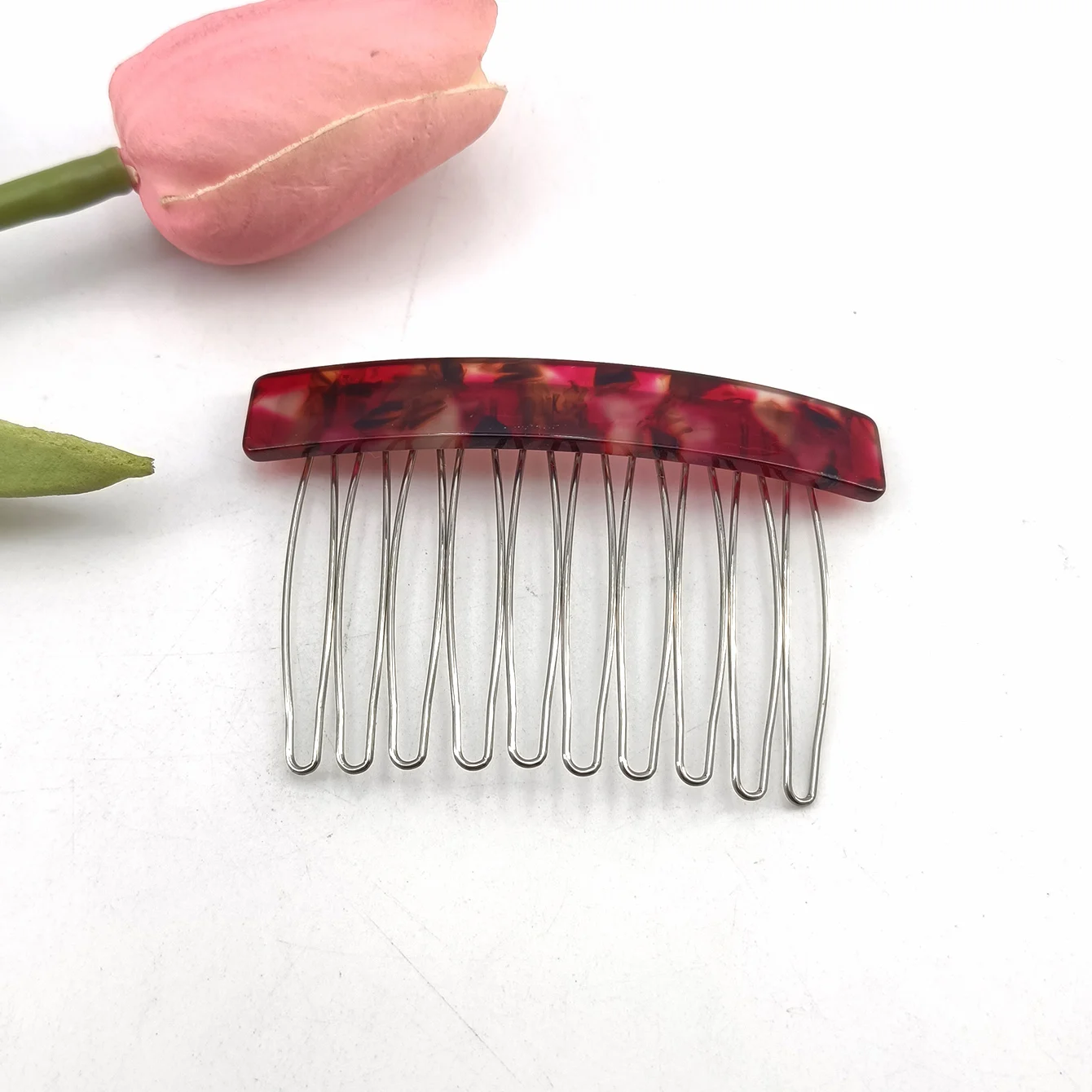 1/2 Stück Mittelgroßer 10-Zahn-Haarkamm-Clip für Damen, Haarstyling-Haarnadeln, Kopfschmuck, Schmuck, Pony- und Haarsträhnen-Kamm-Clip, Geschenke – Detail 12