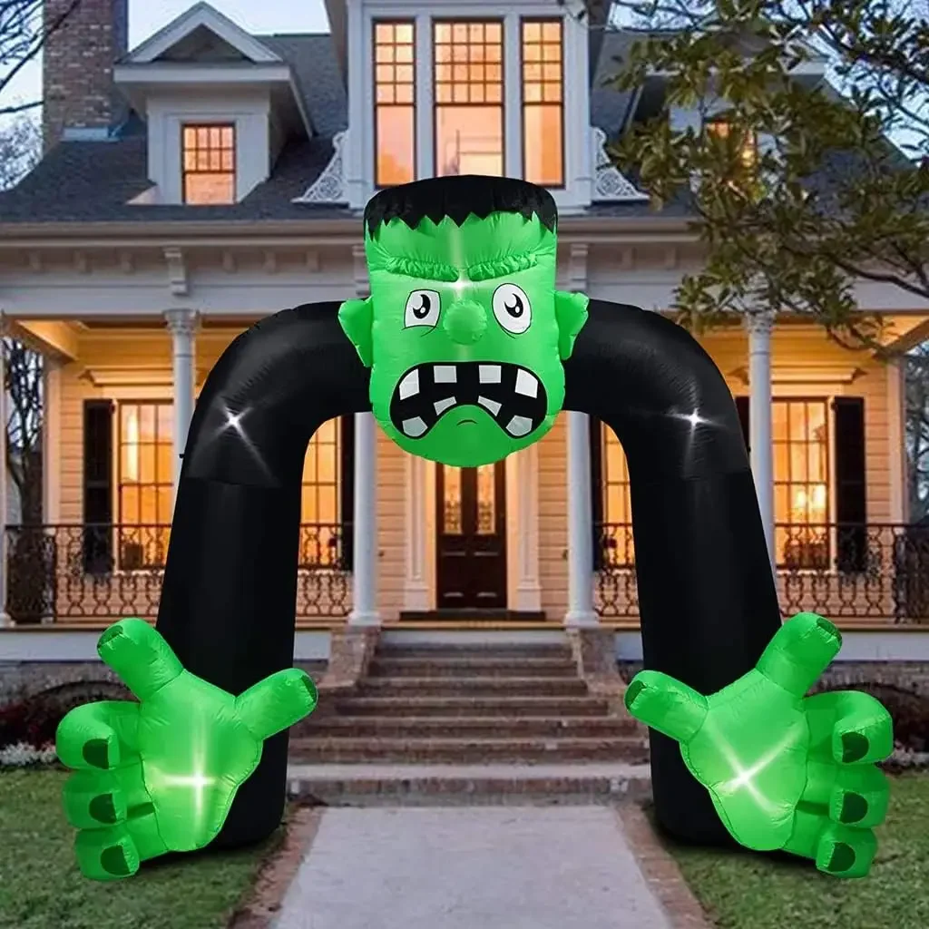 

Yard Decorations with Bright LED Lights, Weather-Resistant Fabric, Halloween Inflatable Blow Up Lawn Outdoor Decoration