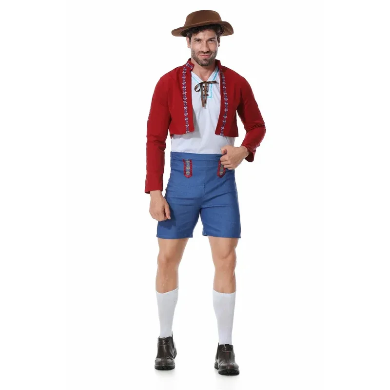 Traje de Carnaval de Oktoberfest bávaro alemán, traje tradicional de estilo nacional para hombres y mujeres, ropa de Festival auténtica