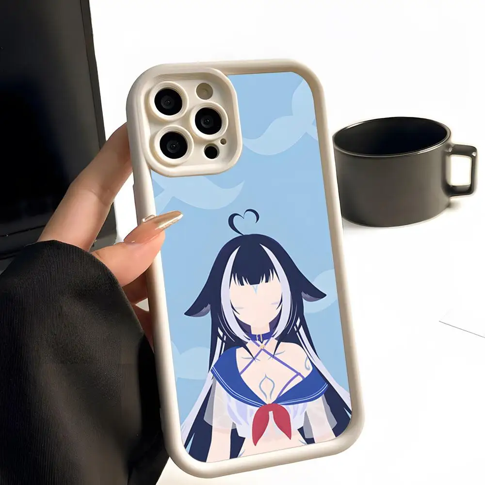 Shylily Vshojo Vtuber Handyhülle Einfarbig Matt Silikon für iPhone 17 16 15 14 13 12 11 Pro Max Plus mit vollständiger Linsenschutz